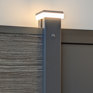 3840 SYSTEM LICHT Pfostenkappe für Klemmpfosten oder Torpfosten