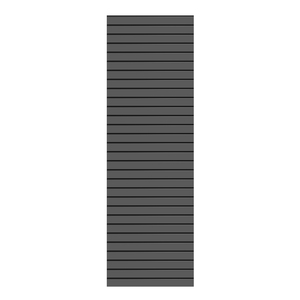 2648 SYSTEM RHOMBUS Anthrazit 60x180 cm Vorderansicht Sichtschutzzaun 60x180 cm aus Aluminium-Rhombusprofilen in anthrazit von TraumGarten Vorderansicht