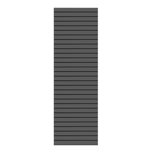 2648 SYSTEM RHOMBUS Anthrazit 60x180 cm Rückansicht Sichtschutzzaun 60x180 cm aus Aluminium-Rhombusprofilen in anthrazit von TraumGarten Rückansicht