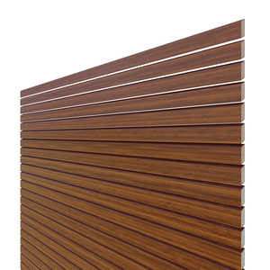 Zaunfeld 180x180 cm aus Aluminium-Rhombusprofilen mit Holztextur Bambus von TraumGarten Profilansicht