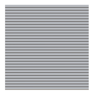 Zaunelement 180x180 cm aus silbernen Aluminium-Rhombusprofilen  von TraumGarten Rückansicht