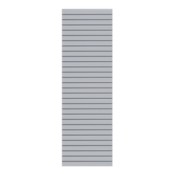 Zaunelement 60x180 cm aus silbernen Aluminium-Rhombusprofilen  von TraumGarten Vorderansicht