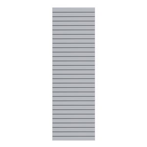 Zaunelement 60x180 cm aus silbernen Aluminium-Rhombusprofilen  von TraumGarten Vorderansicht
