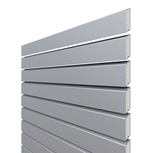 Zaunelement 60x180 cm aus silbernen Aluminium-Rhombusprofilen  von TraumGarten Profilansicht