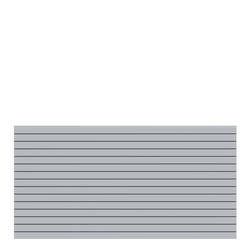 Aluminium-Vorgartenzaun 180x90 cm aus silbernen Rhombusprofilen von TraumGarten Vorderansicht