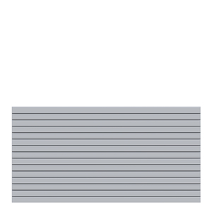 Aluminium-Vorgartenzaun 180x90 cm aus silbernen Rhombusprofilen von TraumGarten Vorderansicht