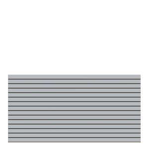 2685 SYSTEM RHOMBUS Silber 180x90 cm Rückansicht Aluminium-Vorgartenzaun 180x90 cm aus silbernen Rhombusprofilen von TraumGarten Rückansicht