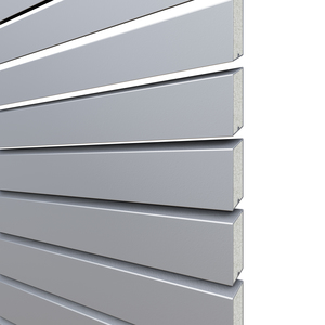 2685 SYSTEM RHOMBUS Silber 180x90 cm Profilansicht Aluminium-Vorgartenzaun 180x90 cm aus silbernen Rhombusprofilen von TraumGarten Profilansicht