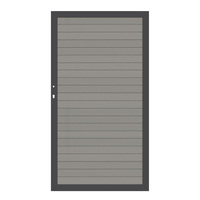 SYSTEM WPC CLASSIC Grau/Anthrazit Standardtor DIN Rechts Rückse