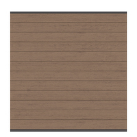 2142 SYSTEM WPC CLASSIC Mandel/Anthrazit Zaunfeld-Set 178x183 cm SYSTEM WPC CLASSIC Zaunelement von TraumGarten bestehend aus 12 WPC-Profilen mandel und 2 Abschlussleisten anthrazit