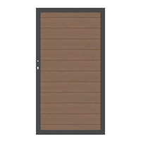 2572 SYSTEM WPC CLASSIC Mandel/Anthrazit Tor DIN Links 98 x 180