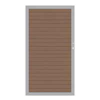 SYSTEM Standardtor DIN Links, WPC CLASSIC Mandel Profile mit gen