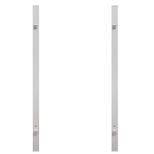 2019 Torpfosten-Set zum Einbetonieren für Doppeltor Silber Torpfosten-Set für TraumGarten Doppeltore 180 cm hoch in Silber
