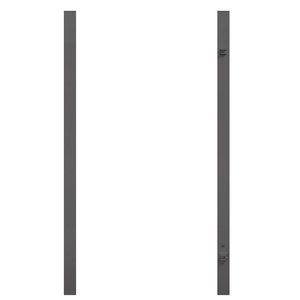 2059 Torpfosten-Set zum Einbetonieren für Einzeltor Anthrazit Torpfosten-Set für TraumGarten Einzeltore 180 cm hoch in Anthrazit