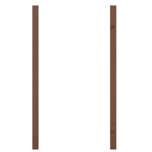 716 Torpfosten-Set zum Einbetonieren für Einzeltor Braun Torpfosten-Set Braun für TraumGarten Einzeltore 180 cm hoch